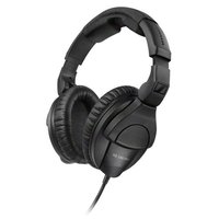CLOSED, AROUND-THE-EAR COLLAPSABLE PROFESSIONAL MONITORING  HEADPHONES, BLACK